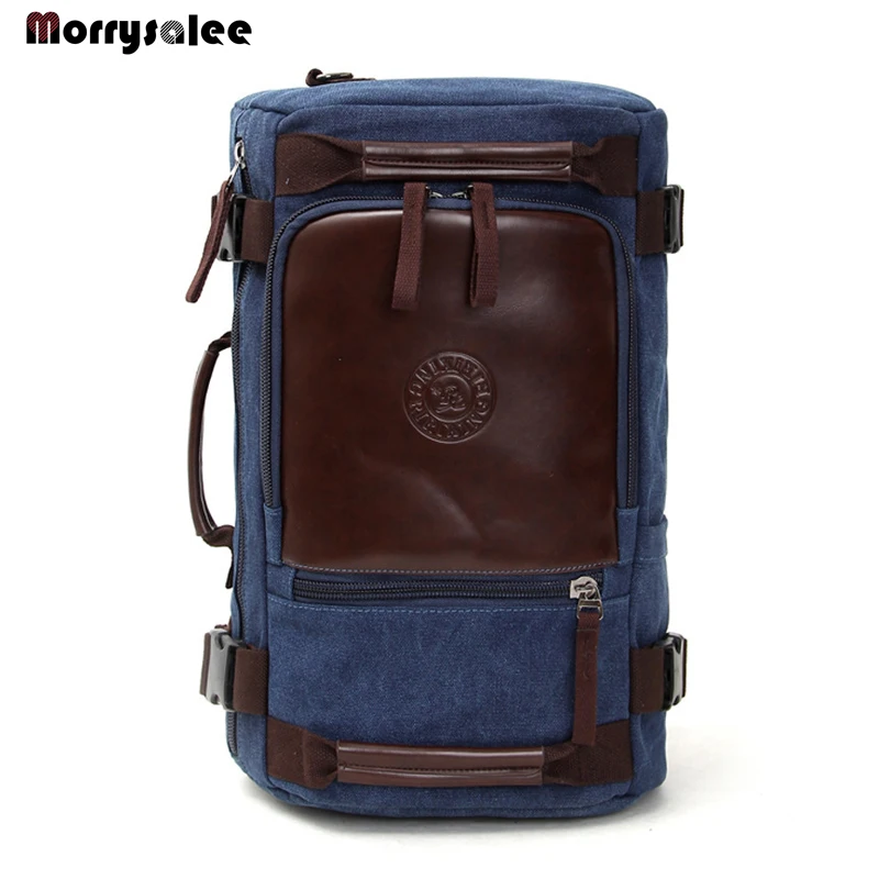 Retro fashion Canvas Backpack Travel Bag portable Shoulder Messenger multifunctional large capacity computer package Retro fashion Canvas Backpack Travel Bag portable Shoulder Messenger multifunctional large capacity computer package