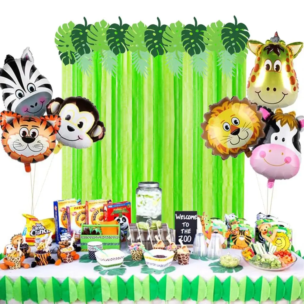 QIFU Baby Shower Animal Ballons Birthday Jungle Party Safari Party Jungle  Theme Party Baloon Wedding Party Decor Kid Birthday - AliExpress Home &  Garden
