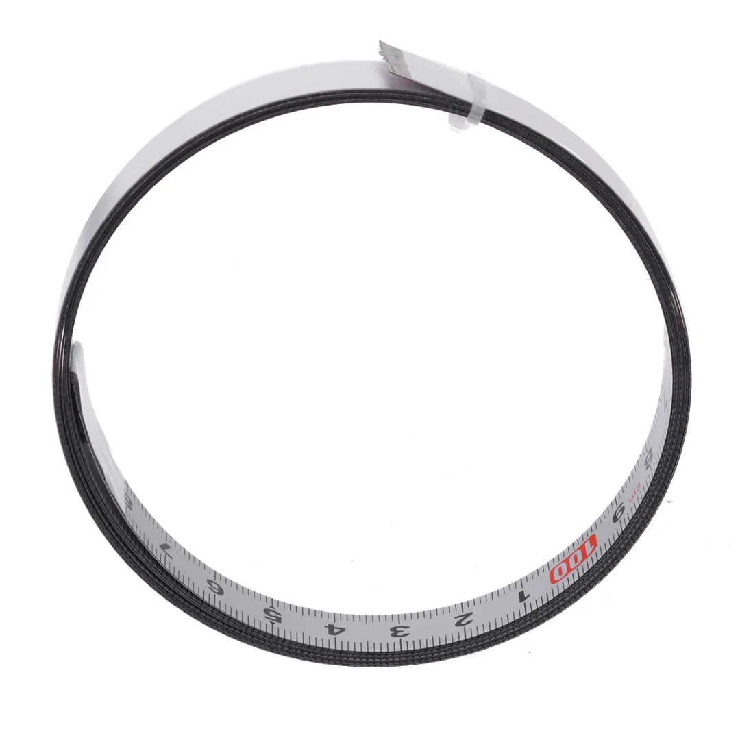 1/2/3/5M Self Adhesive Miter Saw Track Tape Measure Backing Metric Steel Ruler Tape Measurements
