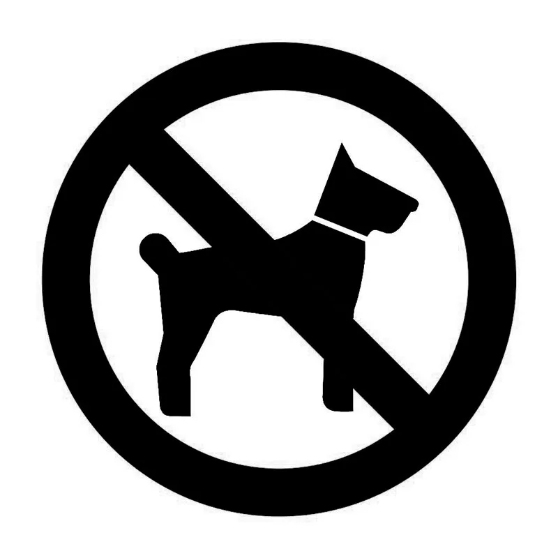 1212CMNoPetsDogsAllowedWarningSignCarStickerWindowGlass