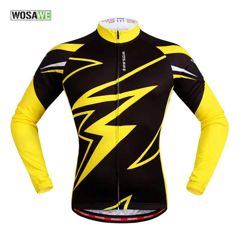 

WOSAWE Men Waterproof Breathable Cycling Jacket Sport Bike Coupe Vent Mtb Bicycle Jacket Cycling Windproof Running Jacket