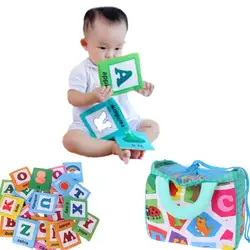 26 букв Ткань Книга карта с мешок ткани новый Раннее Образование игрушка для более 0 лет