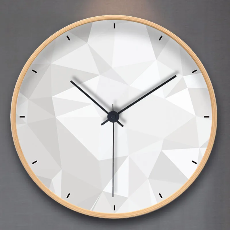 

Nordic clock wall clock living room home modern minimalist creative round mute bedroom quartz clock
