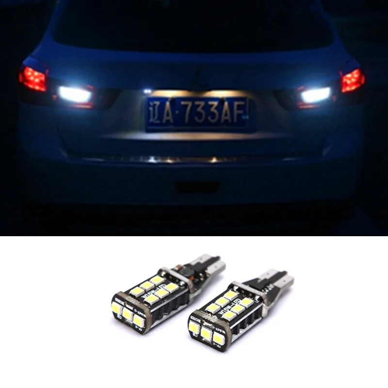 Canbus Led Car Backup Reverse Light T15 12V White LED Bulbs For Subaru