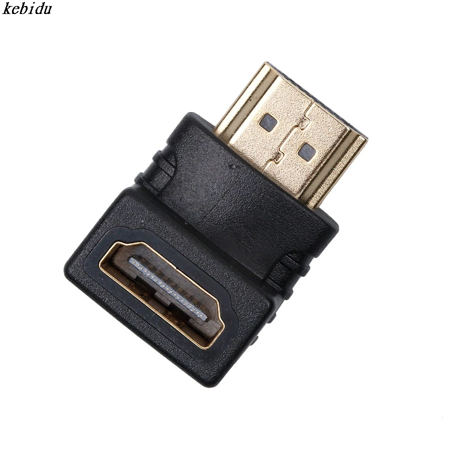 Kebidu HDMI папа к Женский угол 90 градусов кабель адаптер конвертер для 1080P умный HDTV Xbox