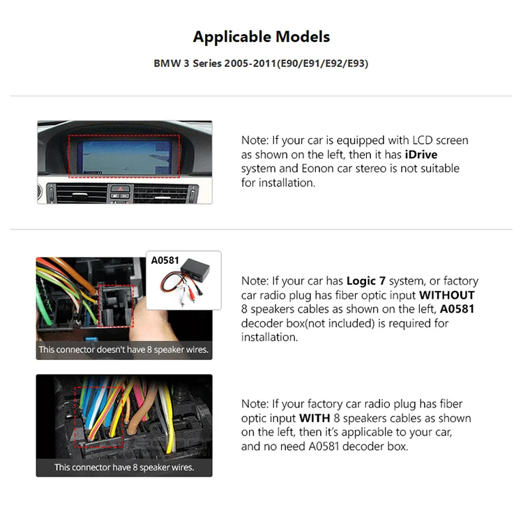 Sale 7" Android 8.0 Oreo OS Car DVD Multimedia GPS Radio for BMW 3 Series E90/E91/E92/E93 2005-2012 with One Key Screen Off Support 1
