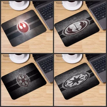 

Yuzuoan Star Wars Computer Gaming keyboard Mouse Pad Mousepads Decorate Your Desk Non-Skid Rubber Pad No Overlock Edge 18*22cm