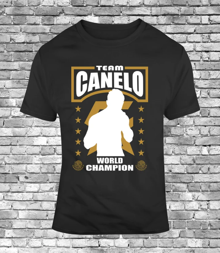 2019 Мода команда Canelo силуэт бокса Alvarez Мексика боксер Ggg Golovkin Мужская футболка с