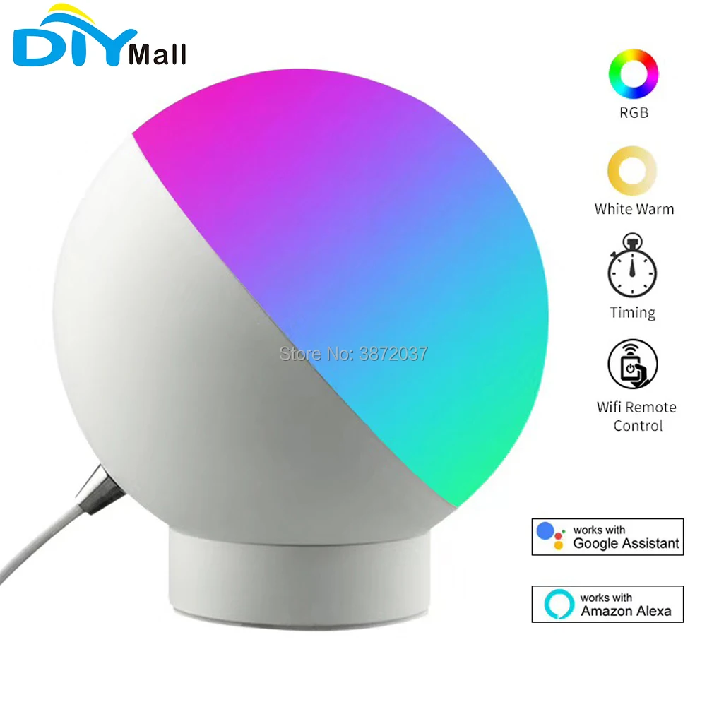 

DIYmall Wireless Wifi LED Bulb Desk Lamp Wi-Fi Repeater Extender Booster Amplifier ESP8266 for Smart Home 2.4G Router