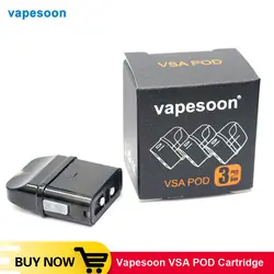 Оригинальный 3 шт./лот Vapesoon VSA Pod перезаряжаемый картрижэ 2 мл 1.2ohm Бак Замена для Vapesoon VSA pod Комплект для электронной сигареты