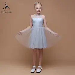 Eren Jossie/красивое детское праздничное платье 2019 года, гофрированная Тюлевая юбка, дизайнерский стиль трапециевидной формы в европейском и