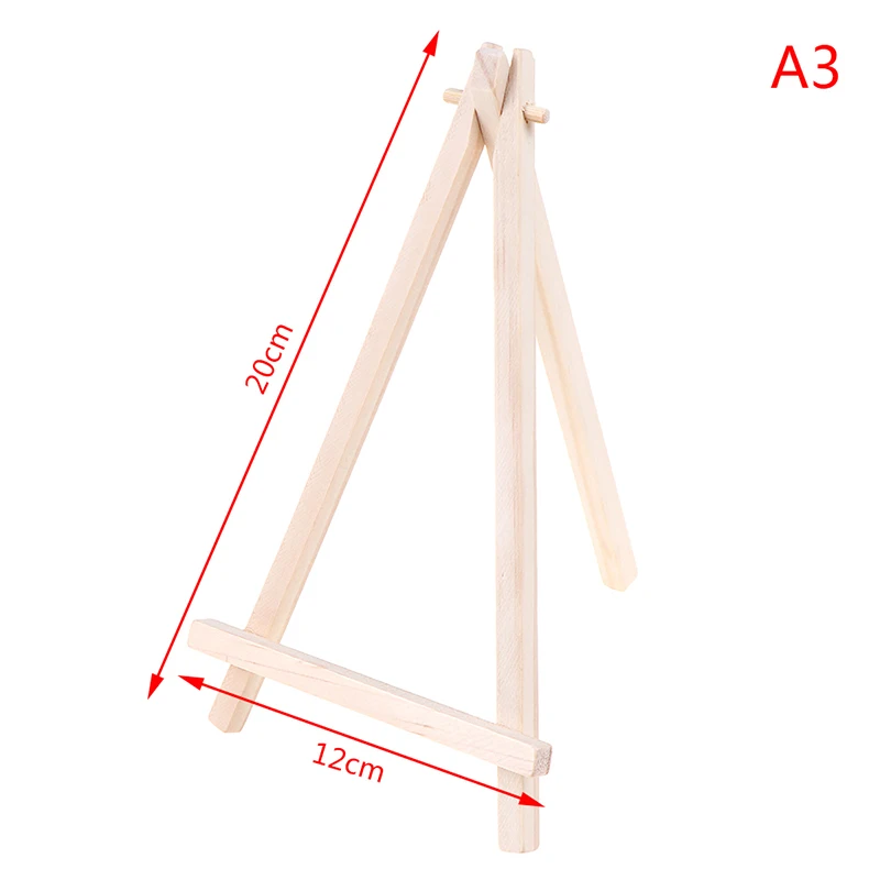 Новинка, 1 шт., миниатюрный деревянный мольберт-штатив для художника, рисунки на фото, открытка, демонстрационный держатель, рамка, милый Настольный Декор, игрушка для рисования - Цвет: A3