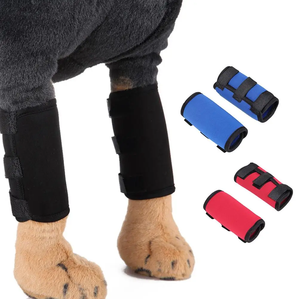 

2Pcs Dog Knee Leg Protector Therapeutic Support Brace Sleeve Compression Wrap Dog Pets Supplies for Large Medium Small Dogs Hot