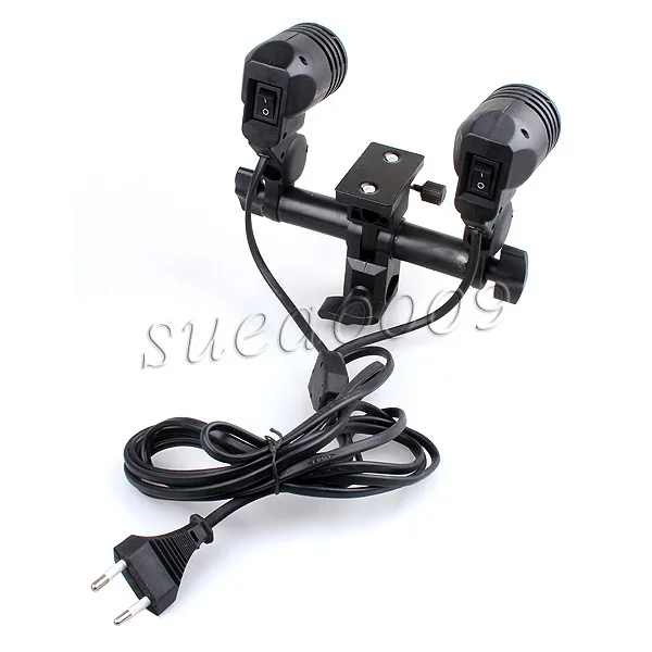 Suporte para Lâmpada Suporte de Luz Escrava para Montagem de Luz Fotográfica Dupla Twin Soquete Estroboscópica A45s S45t E27 - Image 2