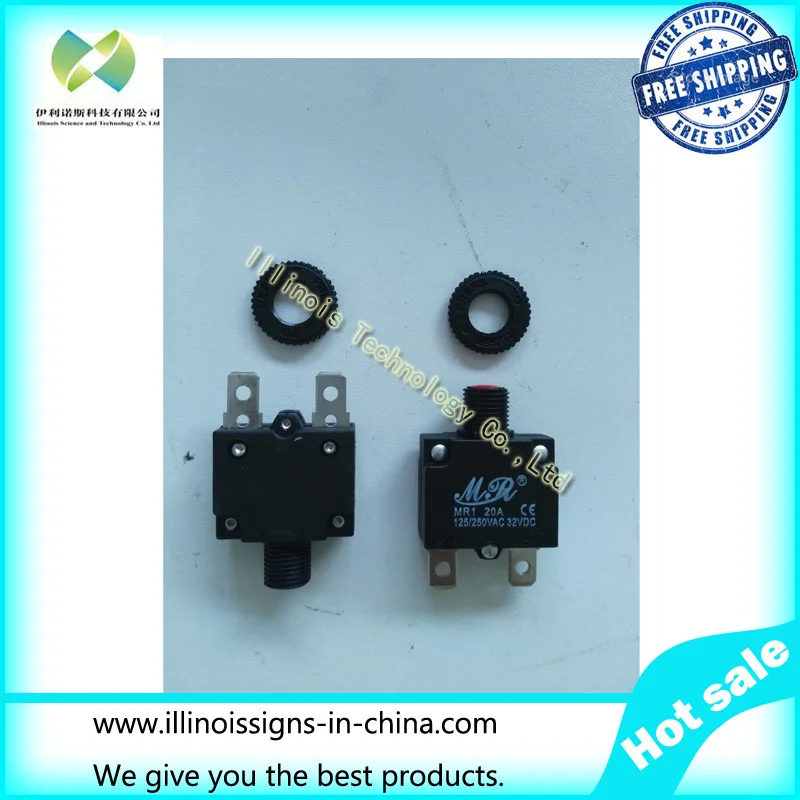

Overload switch ST-1 MR1 WP-01 insurance overcurrent protection device 20A printer parts
