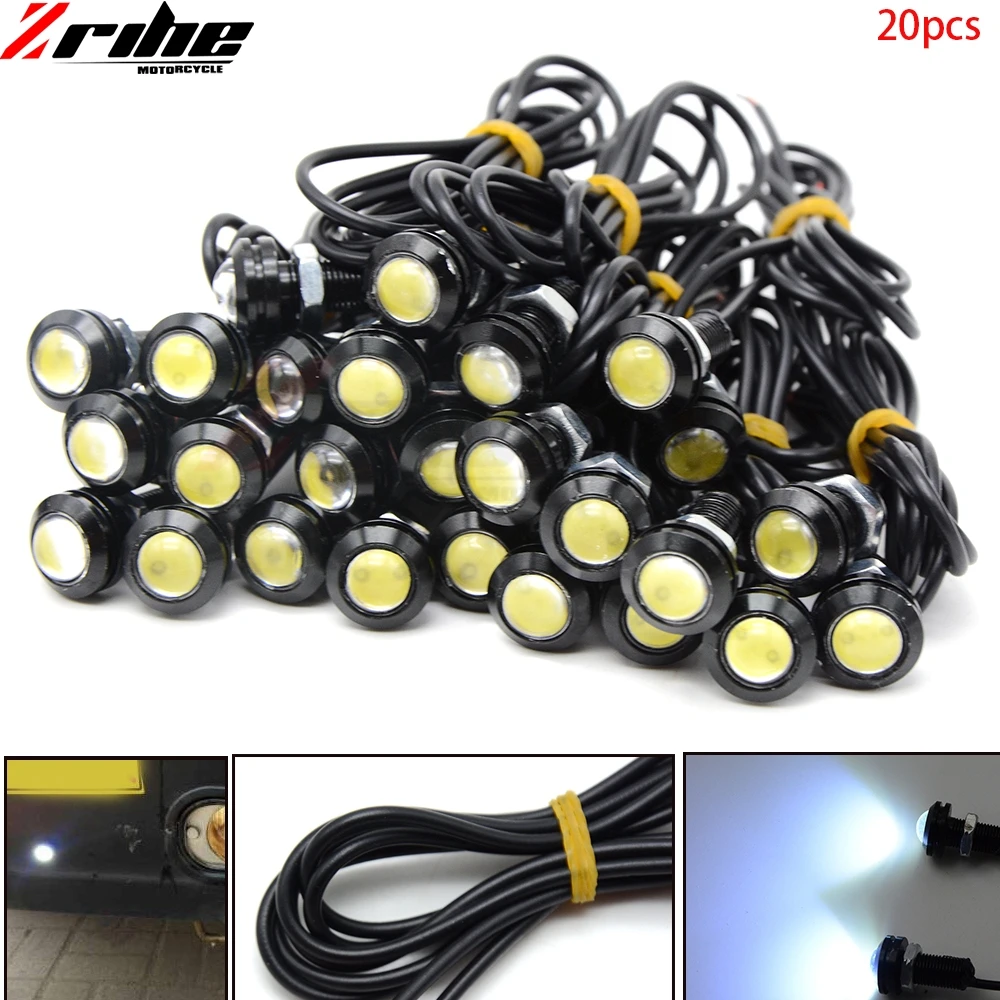 FOR 10pcs 9W 18MM LED Eagle Eye Auto Car motorcycle Fog Light DRL Bulb Turn Signal Reverse Backup Corner Stop Parking Tail Lamp