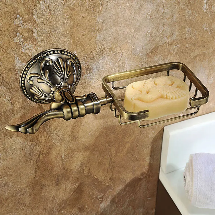 Luxury antique bronze Brass Bathroom Accessories Soap Dishes /Soap