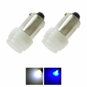 

2pcs 12V auto Car Interior LED BA9S COB T4W White blue Ceramic High Power Bulb Reading Light Lamp Bulb t4w styling lamp signal