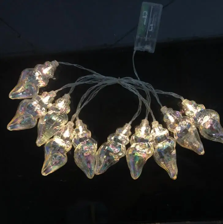 

New Romantic Conch 10 Light Led String Outdoor Waterproof Christmas Light