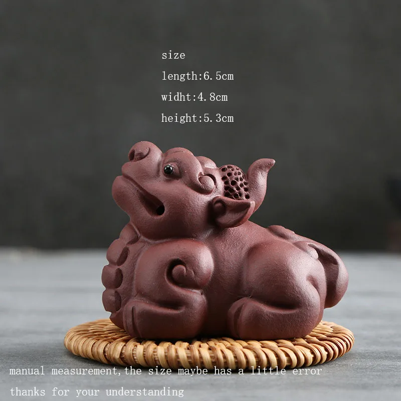 Фиолетовая глина yixing tea Pet Китайский кунг-фу чайный сервиз аксессуары бутик украшения дома Сувенир для творческих подарков искусство