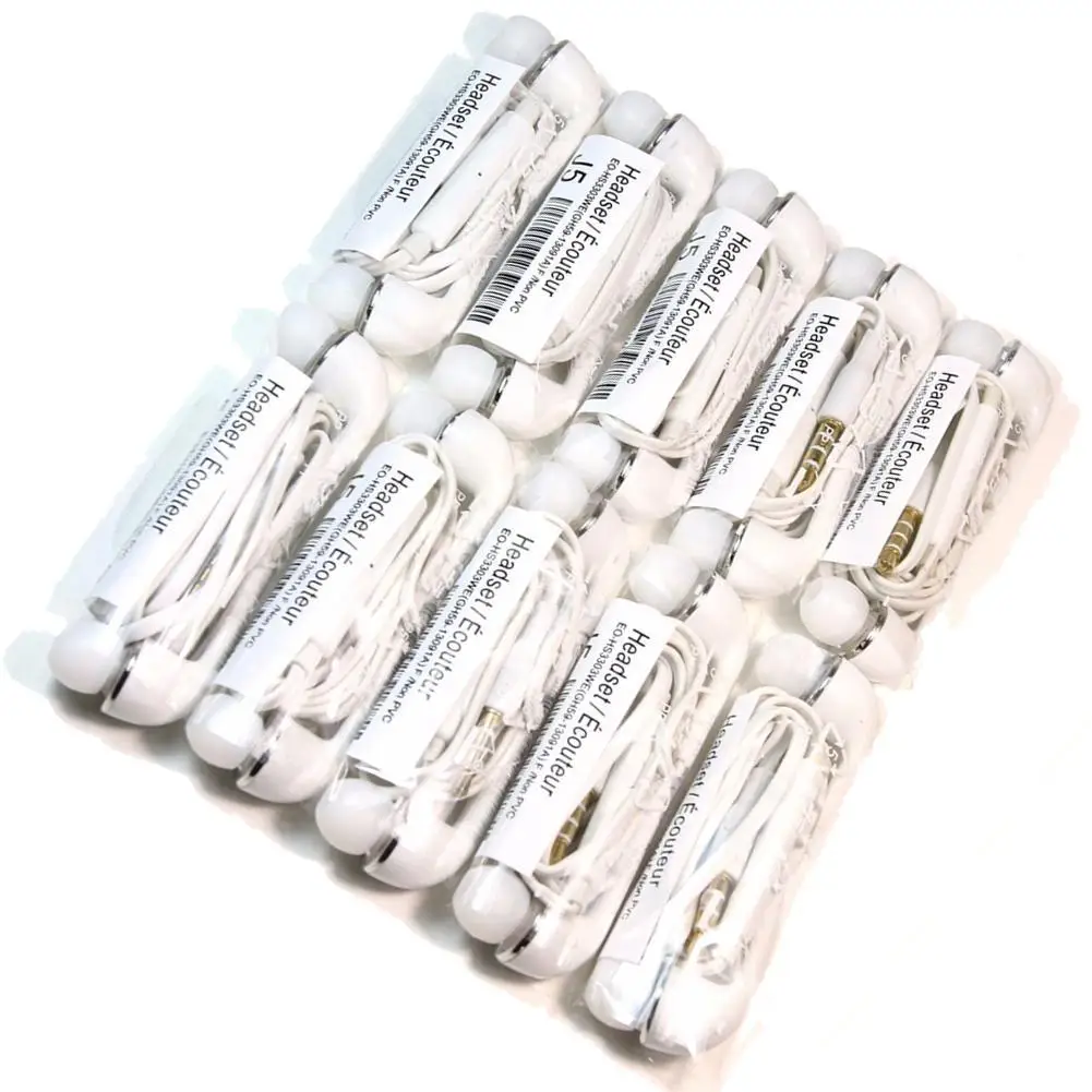

1/2/3/5/10PCS 3.5mm In-ear For S6 Earphone With Microphone for Samsung Galaxy S4 S5 S6 Free Shipping