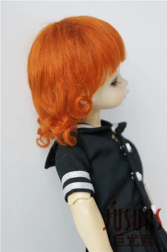 JD268 1/6 YOSD 100% парики из мохера для кукол 6-7 дюймов с короткими и Курчавый BJD парик мохеровая кукла аксессуары