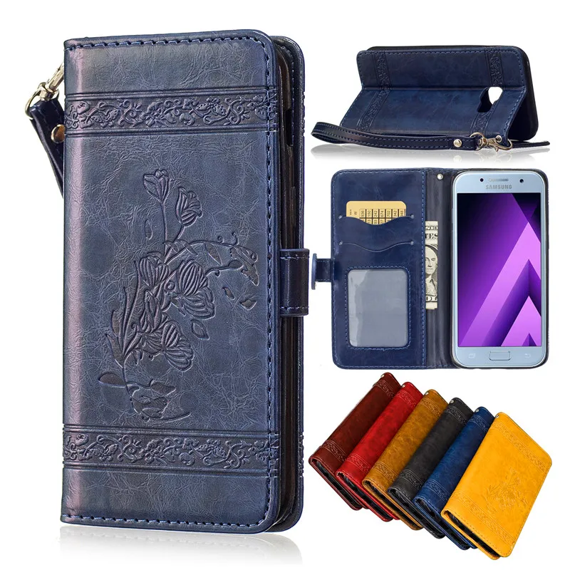 

For Samsung A5 2016 A510F Case Premium Retro Printing PU Leather Wallet Flip Leather Case Cover for Samsung A5 2016 A510 A5100