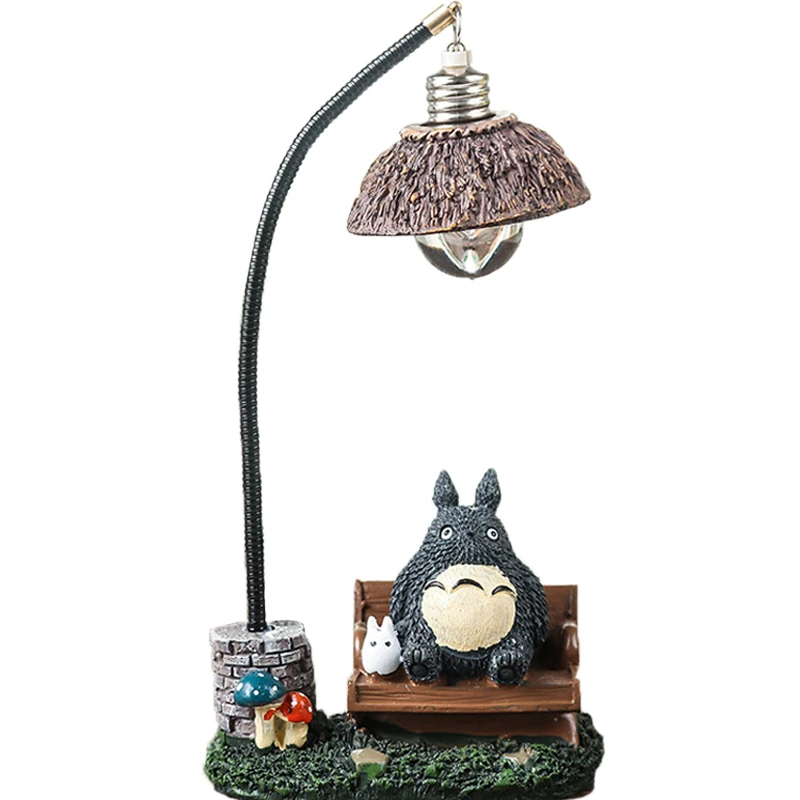 

Totoro Model Light Home Decoration Resin Home Decoration Accessories Furnishing Craft Birthday Gift Kids Christmas Toys