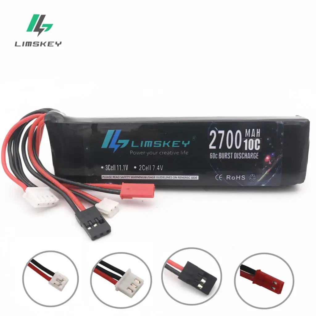 

3S 11.1V 2700MAH Lipo Battery For Walkera DEVO 7 T8FB DEVO 10 DEVO12E F12E WFLY9 RadioLink AT9 AT10 AT90S Transmitter 2600mah