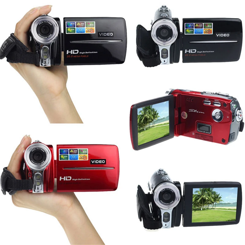 

3 Inch TFT LCD Digital Camera 720P HD 20MP Video Camcorder With AAA*4 Alkaine Batteries/Lithium Battery 16x Zoom DV Camera