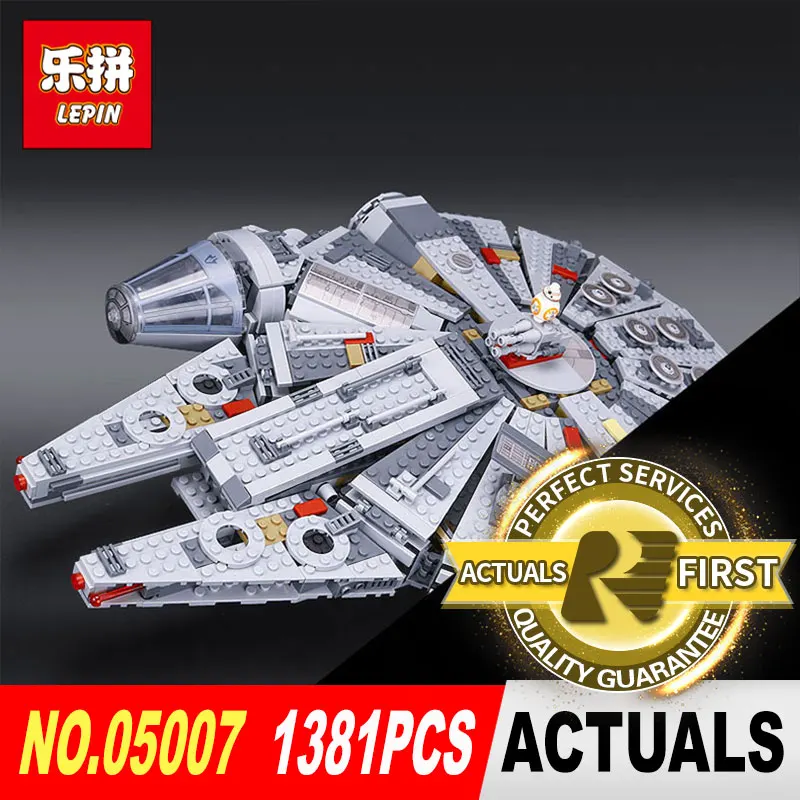 

Lepin 05007 Star Series Force Awakens Millennium Falcon Toys Building Bricks Blocks Compatible 75105 Wars K Birthday Gifts