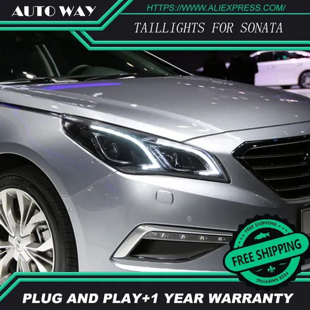Free Shipping Car Styling Led Hid Rio Headlights Head Lamp Car Styling Led Hid Rio Headlights Head Lamp Case For Hyundai Sonata 2017 2016 Bi Xenon Lens Low Beam
