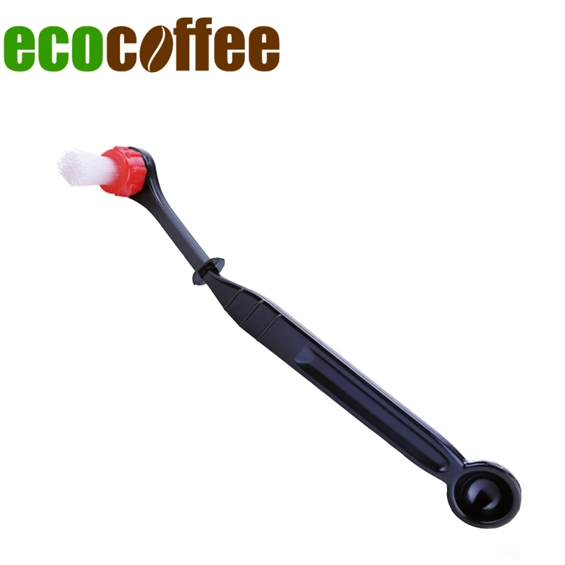 

Ecocoffee Espresso Coffee machine Brush with Spoon Manual Coffee Grinder Brush