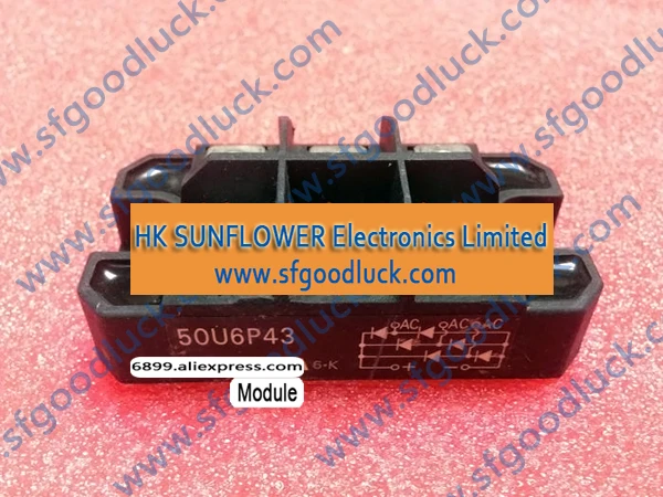 50U6P43 RECTIFIER MODULE SILICON DIFFUSED TYPE Plastic Mold Package 1600V 50A Case 12-81A1A Weight:170g