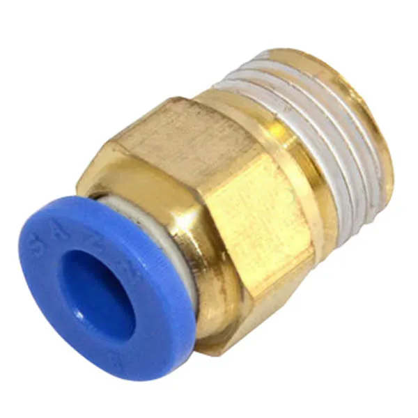 8mm thread 1/4 inch air straight pneumatic tube fitting PC8 01 One
