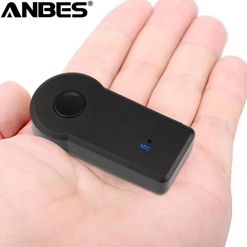 

ANBES Mini 3.5MM Jack AUX Audio MP3 Music Bluetooth Receiver Car Kit Wireless Handsfree Speaker Headphone Adapter for iphone Z2