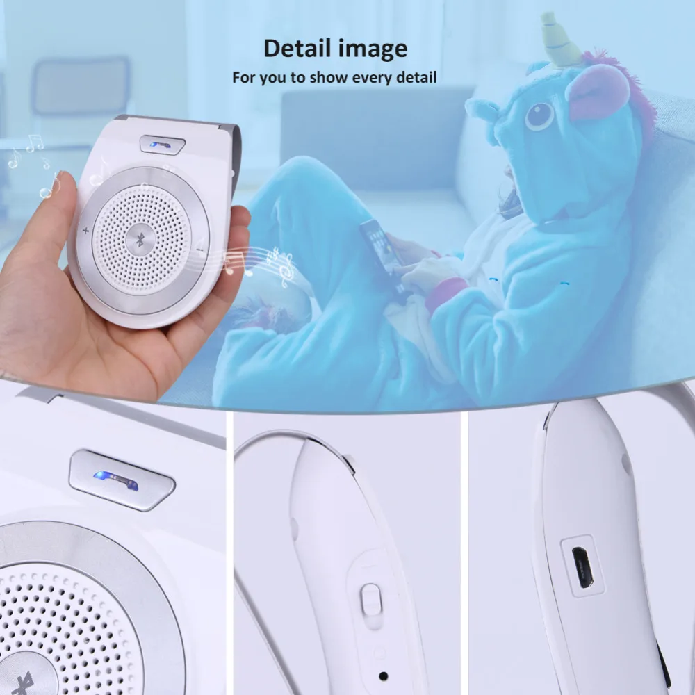 Ceny Nowy samochodowy Bluetooth zestaw T821 bezobsługowy głośnik telefon wsparcie Bluetooth 4.1 EDR bezprzewodowy samochód zestaw Mini daszek może bezprzewodowy połączeń