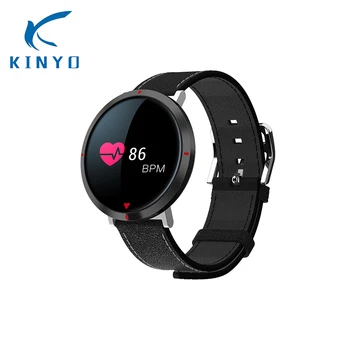 

2018 Smart Band Color Round Screen Bracelet Blood Pressure Heart Rate Monitor Sleep Fitness Tracker Bluetooth Smart Wristband