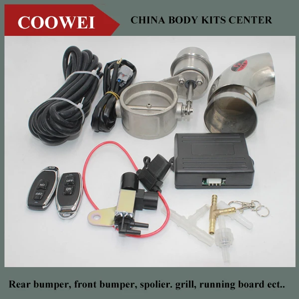 

Exhaust Control Valve Set With Vacuum Actuator CUTOUT 3" 76mm Pipe CLOSE STYLE with Wireless Remote Controller