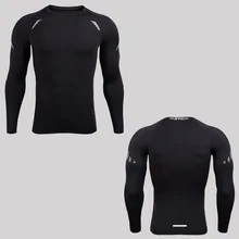 Мужская Тренировочная тренировочная Рашгард спортивные рубашки сжатая Беговая футболка эластичная быстросохнущая Мужская спортивная одежда футбольная майка