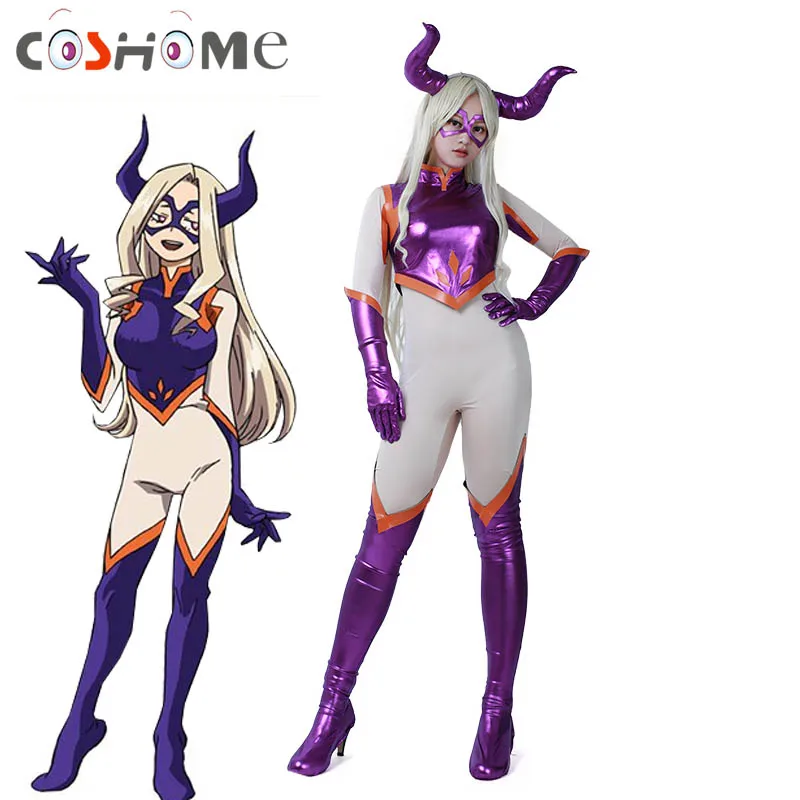 

Coshome Boku no My Hero Academia Mt Lady Cosplay Costumes Women Jumpsuit for Halloween Party