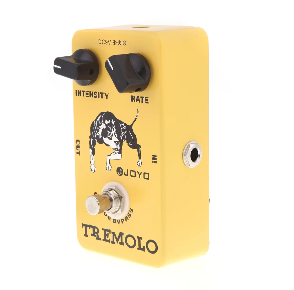 Joyo JF-09 Tremolo гитарная педаль Tremolo Stompbox классических ламповых усилителей интенсивность и регулятор скорости тон и вибрация Легко регулировать