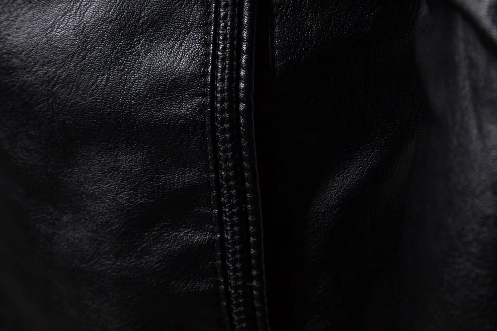 MIAMOOM кожаная мужская куртка, Новое поступление, повседневная мужская куртка, британский стиль, модная водолазка, мягкая кожаная куртка