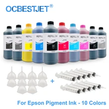 10x500 мл универсальные пигментные чернила для заправки для Epson суреколор P10000 P10070 P10080 P20000 P20070 P20080 принтер 10 Цвета/комплект