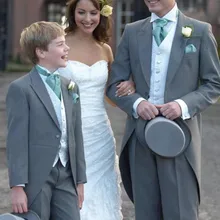 Мужские свадебные костюмы с брюками, костюмы из 3 предметов, пальто с хвостом, мужской смокинг, мужские костюмы, приталенный Выпускной костюм, мужской пиджак