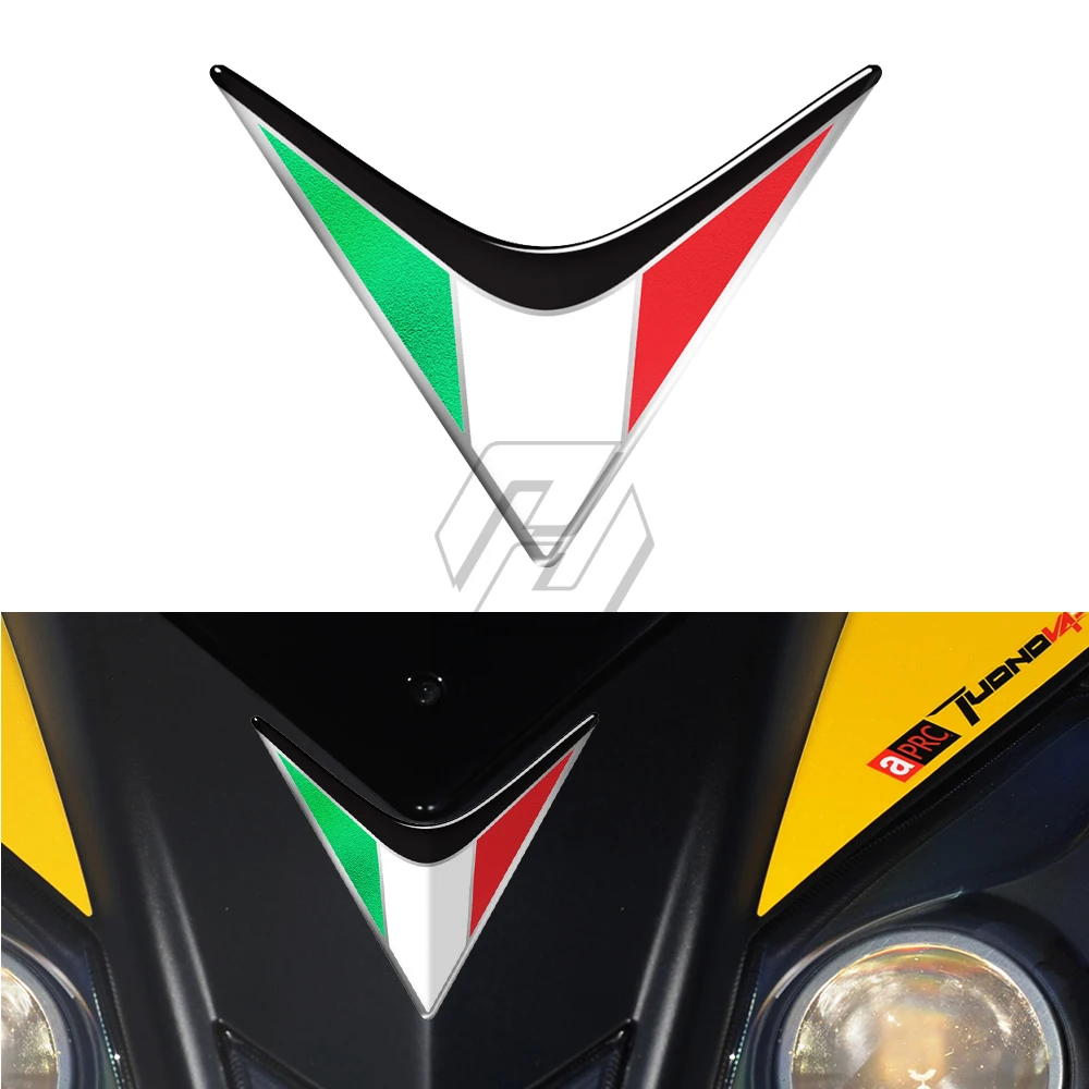 3D Resin Motorcycle Front Fairing Decals Italy Sticker Case for Aprilia RS4 RSV4 RS APR150 SR MOTARD Tuono V4 Ducati