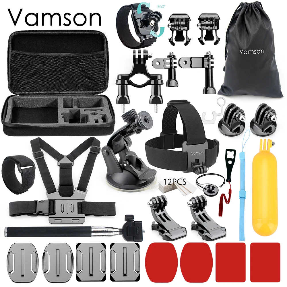 

Vamson for Gopro Accessories Kit Set Monopod for Xiaomi Yi for SJCAM for Gopro Hero 6 5 4 3 Sport Camera VS61