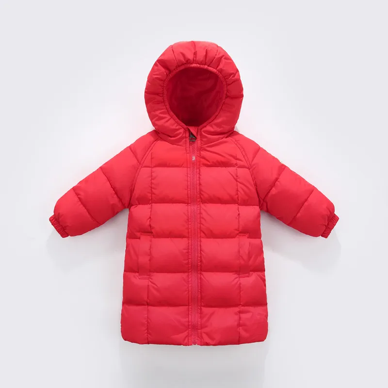 DIL'UFEN/Новинка года; зимние длинные пуховики для маленьких девочек и мальчиков; верхняя одежда; пальто; модная детская плотная теплая куртка