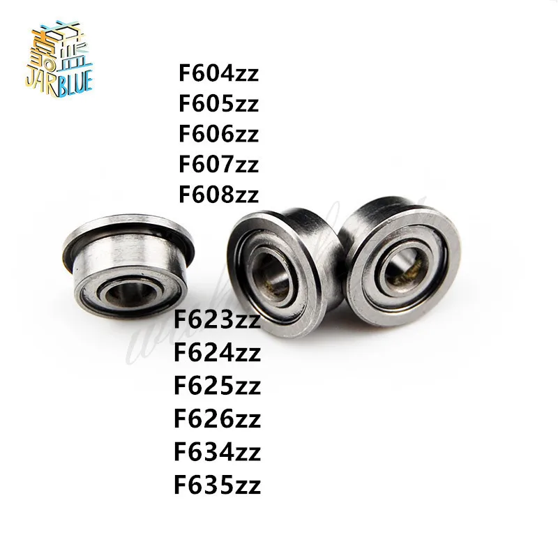 10 шт. фланцевые шарикоподшипники F623ZZ F604ZZ F605ZZ F606ZZ F607ZZ F608ZZ F625ZZ F626ZZ F634ZZ F635ZZ 3*10*4