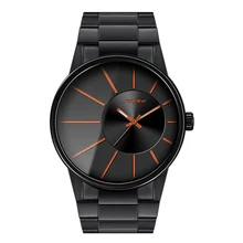 SINOBI Nuevos Hombres de la Moda Relojes de Pulsera Correa De Reloj Negro Top Lujo de la Marca Masculina de Oro Ginebra Cuarzo Reloj Caballeros Montres Hommes 2016
